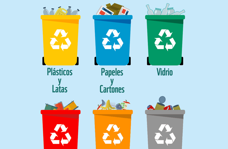 colores de reciclaje